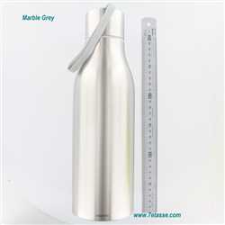 Thermos 1L Brushed steel Marble Grey